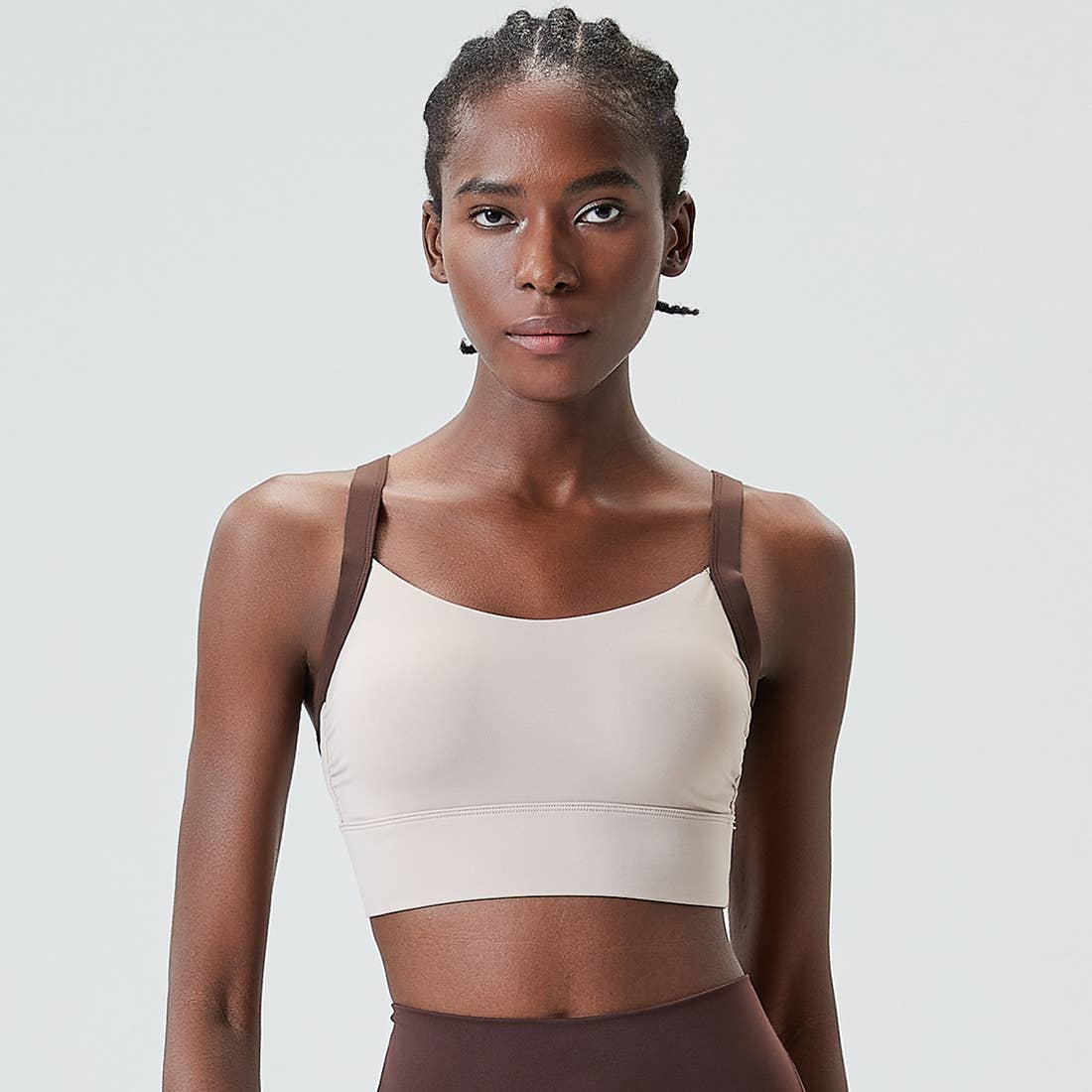 Sodalemon - Wholesale Sports Bra - Women's - Full Coverage With Wide Straps Contrast Color Sports Bra3