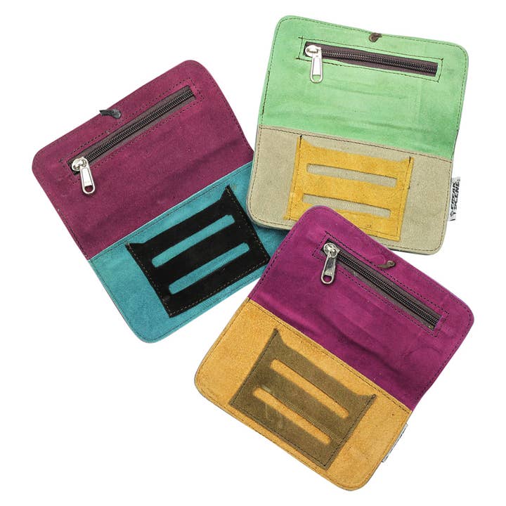 Tribal Trade GmbH - Wholesale Humidor/Cigar Accessory - Tobacco pouch suede band grey tobacco pouch swivel bag3