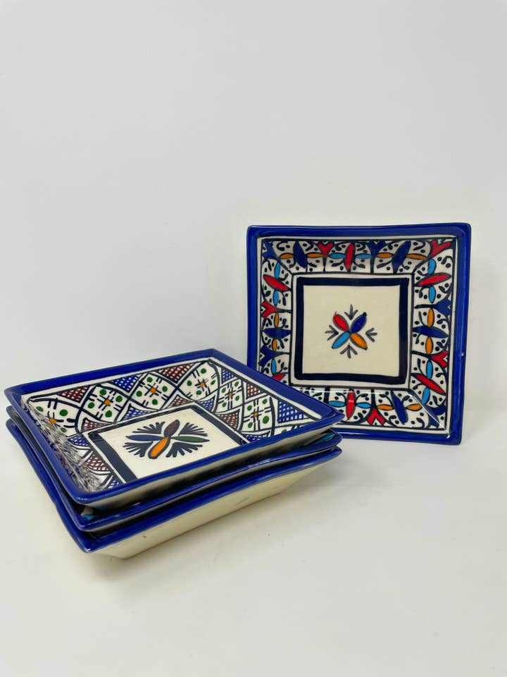 Fes håndlavet firkantet serveringsplade for engroshandel hos Nai Gifts