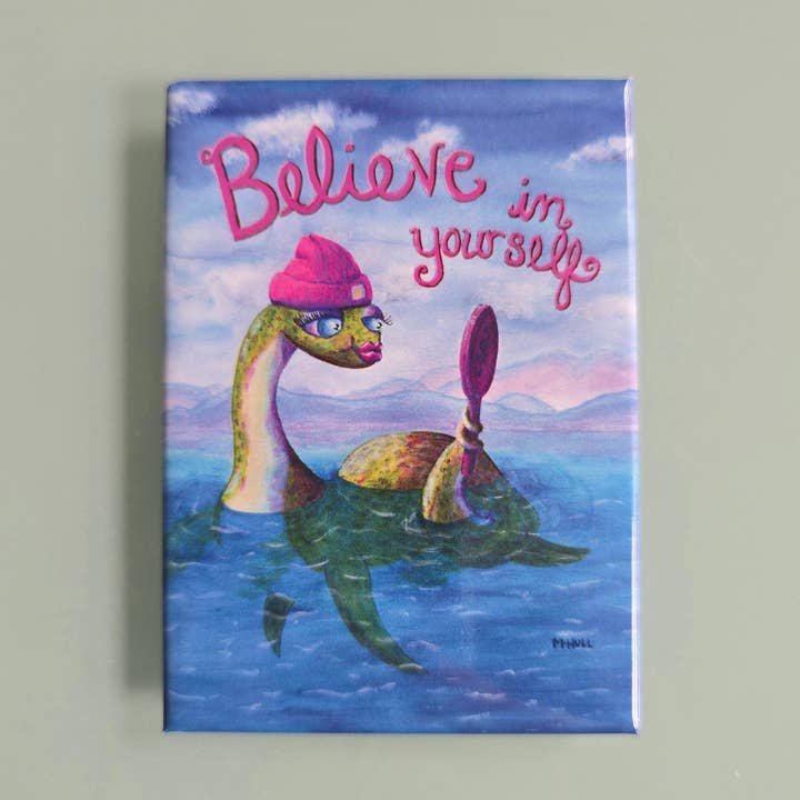 Comic Relief Art by Martha Hull - Wholesale Magnet - Believe in Yourself - Magnet0