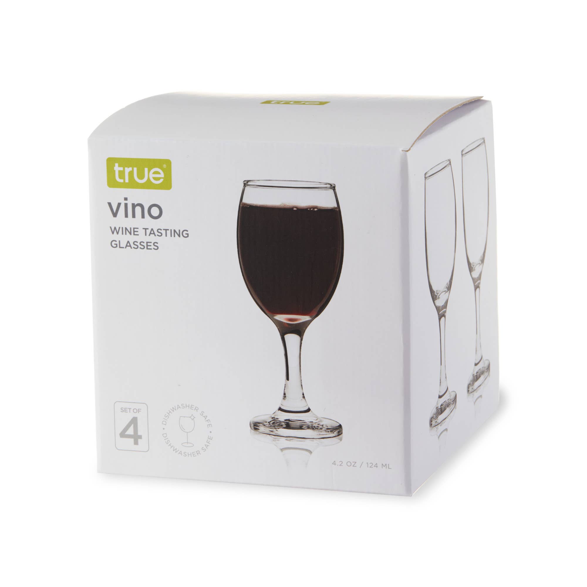 Clear Vino Wine Tasting Glasses Set of 4 for wholesale on Faire1