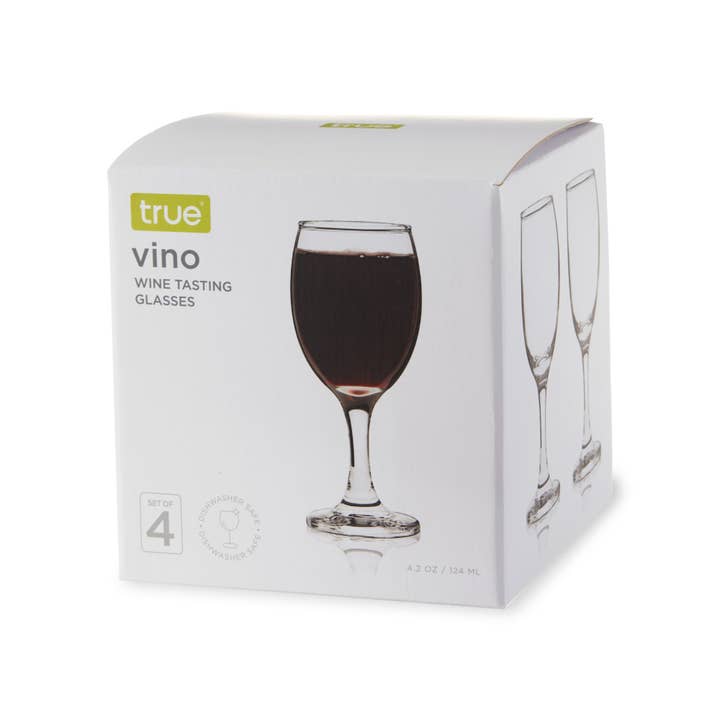 Clear Vino Wine Tasting Glasses Set of 4 for wholesale on Faire1