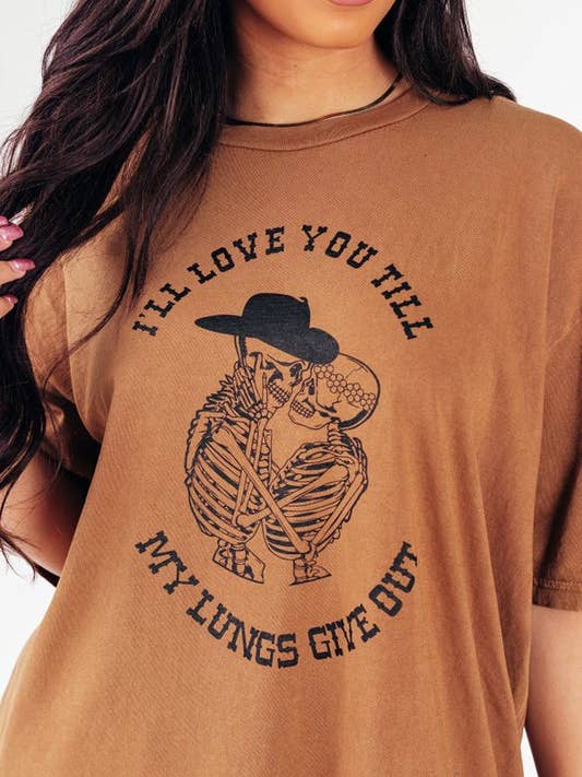 Nellie Mae Wholesale - Wholesale Screen Printed T-Shirt - Women's - I'll Love You Till Tee