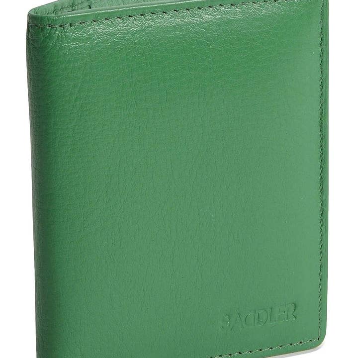 Porte-cartes compact en cuir "Lexi" – Fait main par Saddler | Protégé RFID & Boîte cadeau pour la vente par SADDLER