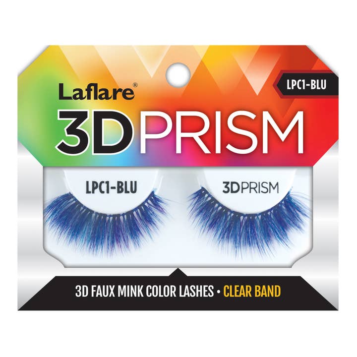 Laflare - Wholesale False/Fake Eyelashes - 3-D Prism Color Silk Faux Mink Eyelashes