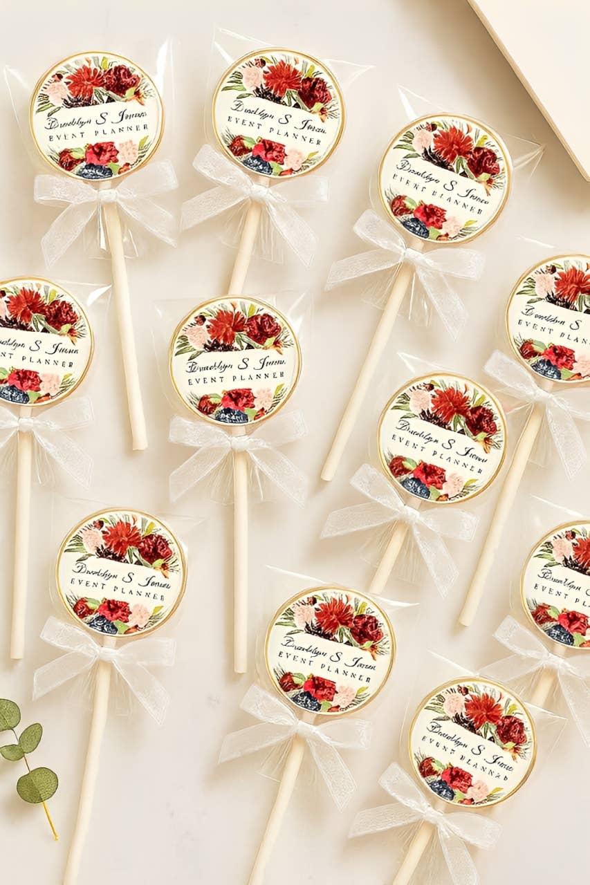 TheLollipopStudio - Wholesale Lollipop - Event Planner Client Gift Lollipop -Custom Floral Lollipops 1