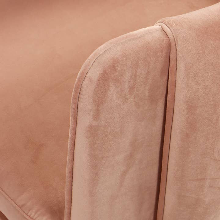 Statements by J - Wholesale Chair - Olivia Channel Tufted Dining Armchair in Blush6