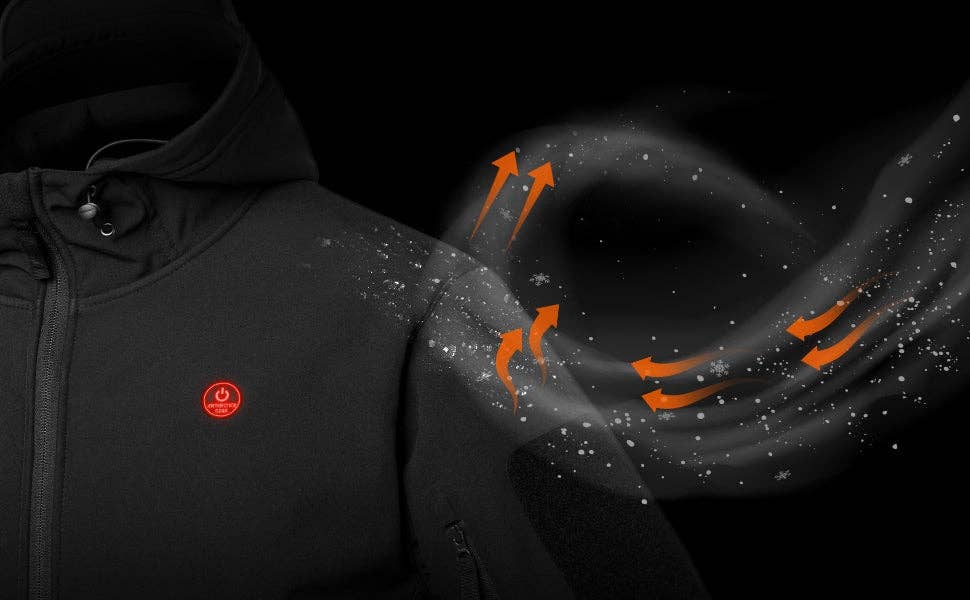 Antarctica Outdoors - Wholesale Jacket - Women's - ANTARCTICA GEAR Heated Jacket for Women, Winter Coat Soft Shell Heating Hood Jacket13