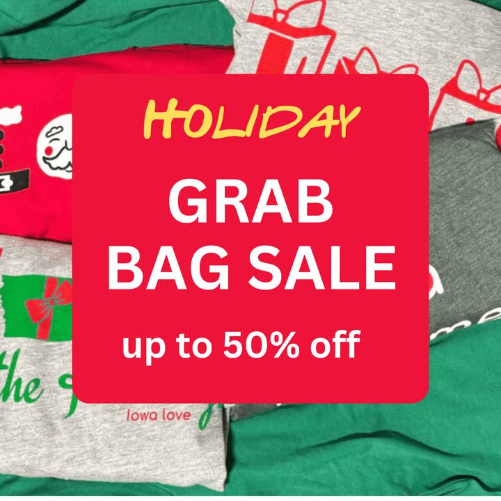 GRAB BAG: Christmas Designs for wholesale by Wear.Love State T-Shirts