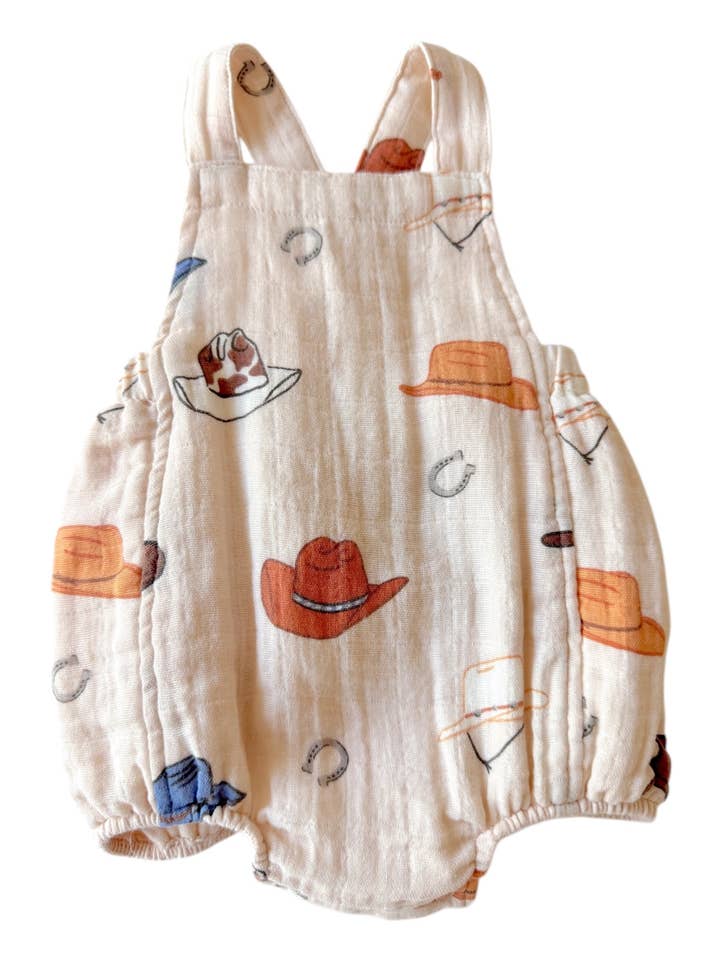 SIIX Collection - Wholesale Bodysuit (Non-Footed) - Baby - Western / Muslin Retro Sunsuit