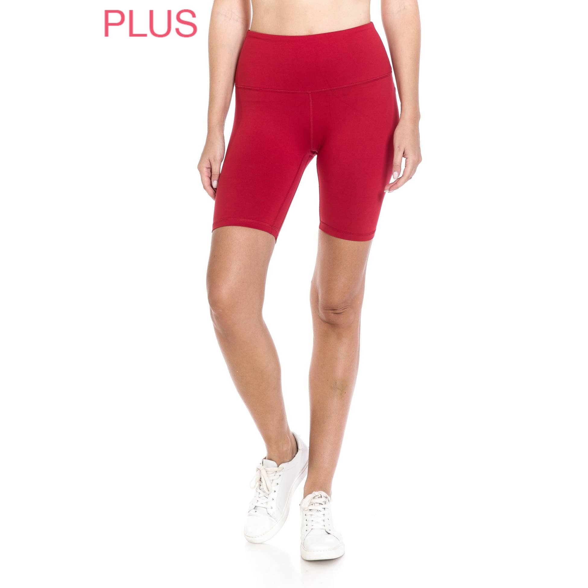 Leggings Depot - Wholesale Athletic Shorts - Women's - Plus Size 8in Inseam Activewear Bike Shorts9