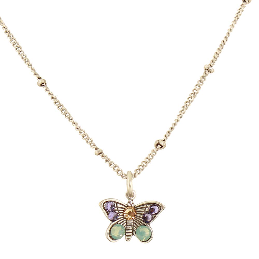 Baked Beads - Wholesale Pendant/Charm Necklace - Crystal Butterfly Necklace3