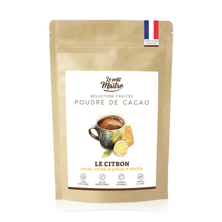 Lemon hot chocolate cocoa powder for wholesale by Le petit maître