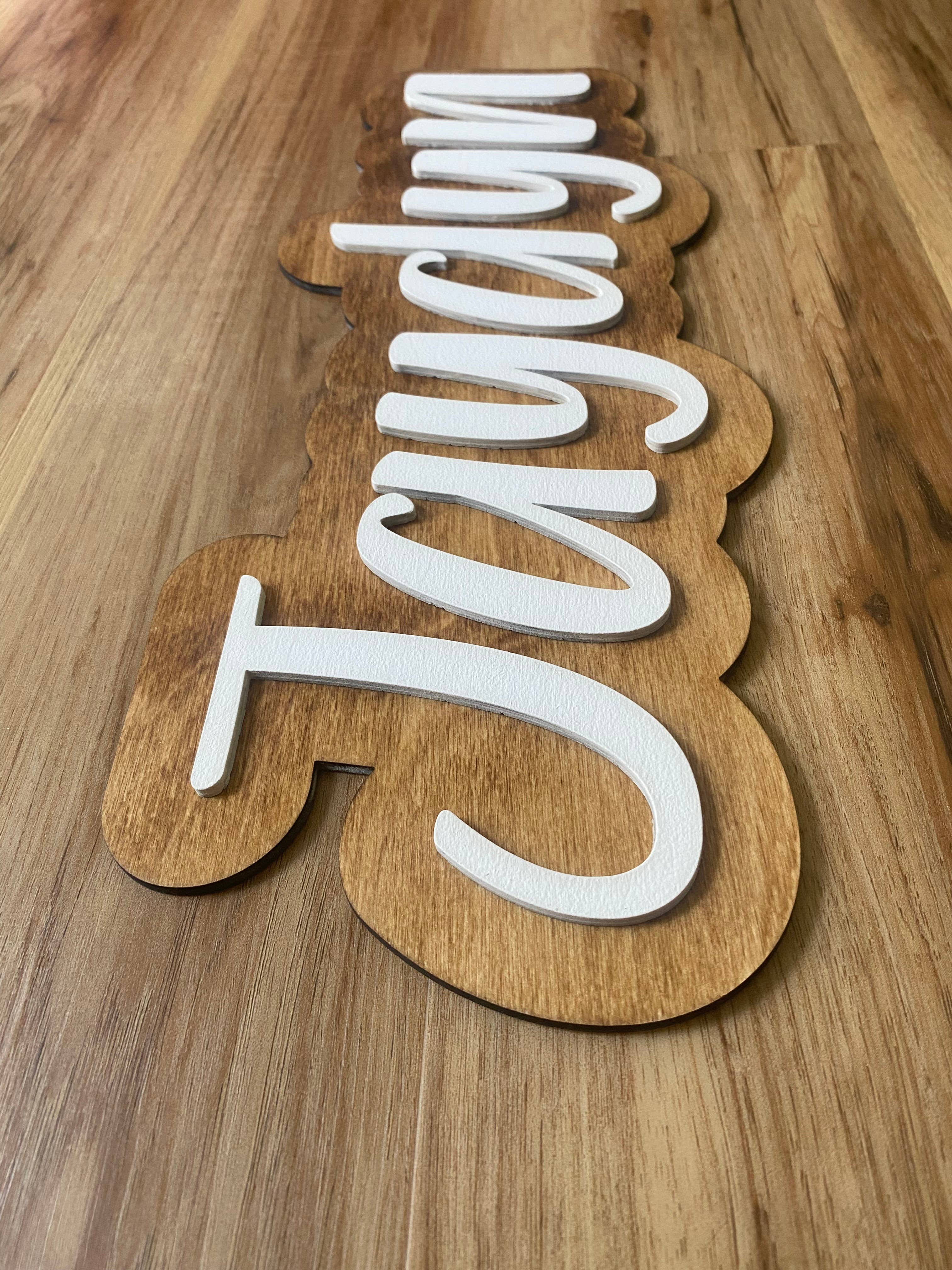 Munsell Made - Wholesale Sign - Custom Wood Sign - Child's or Baby's Name Sign5