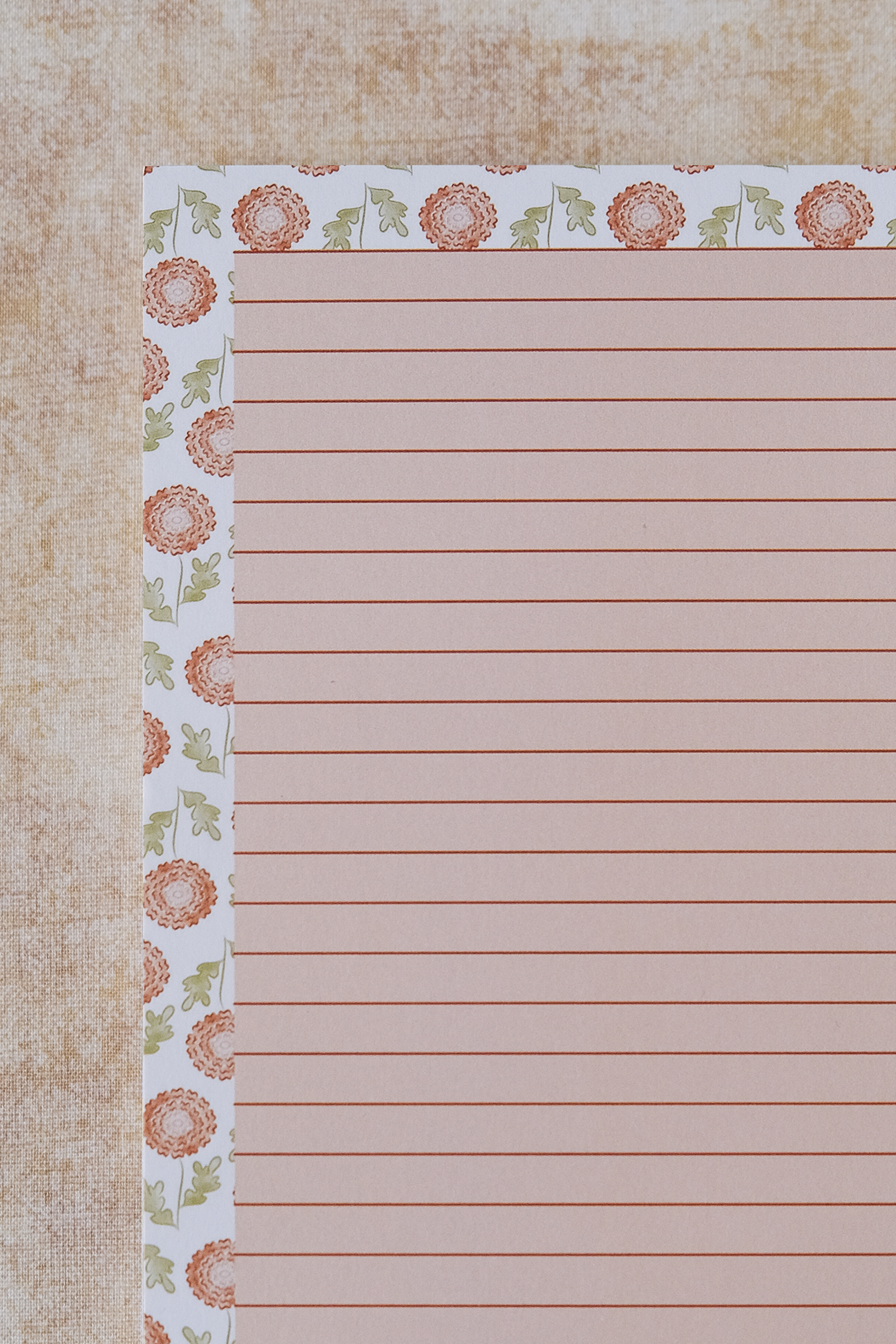 Flower Heads - Wholesale Notepad - Marigold Memo Pad | Lined Notepad | Journaling | Writing Pad1