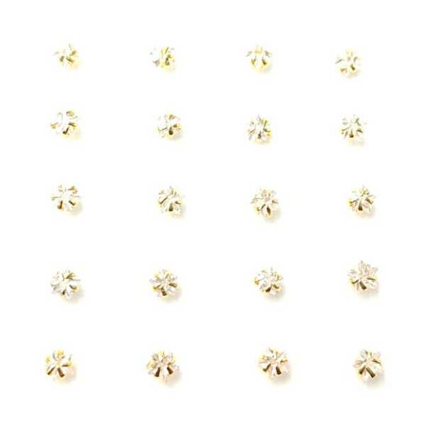 Silver nose piercing star zirconium box for wholesale by MYLENE ET FELIX