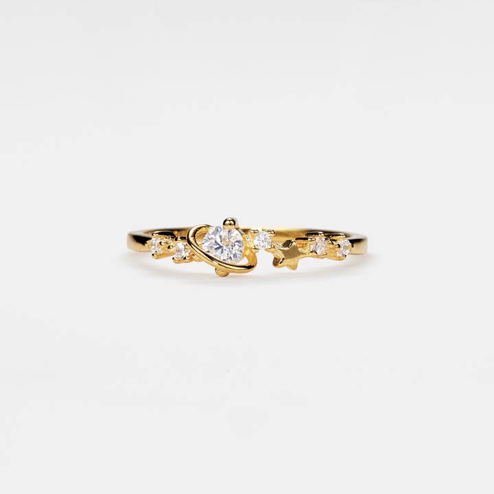 Planet Moon Star Stacking Ring in 925 Sterling Silver for wholesale by Perimade & Co. LLC