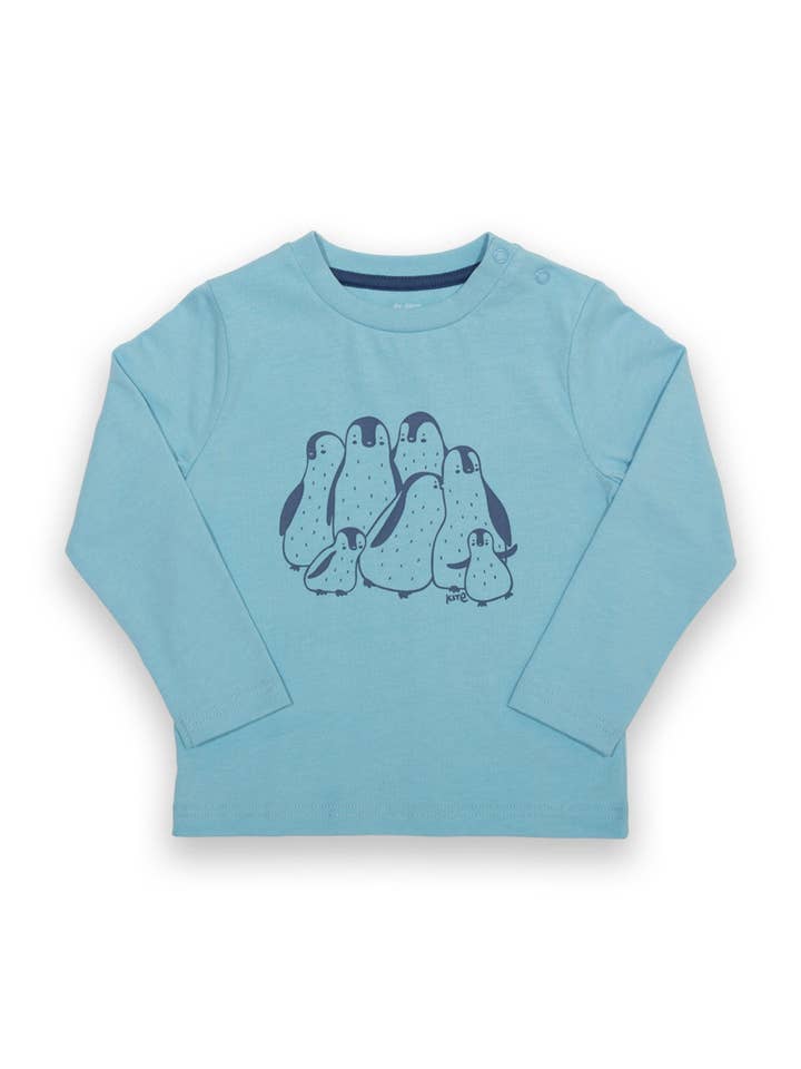 Penguin huddle t-shirt for wholesale by Kite Clothing