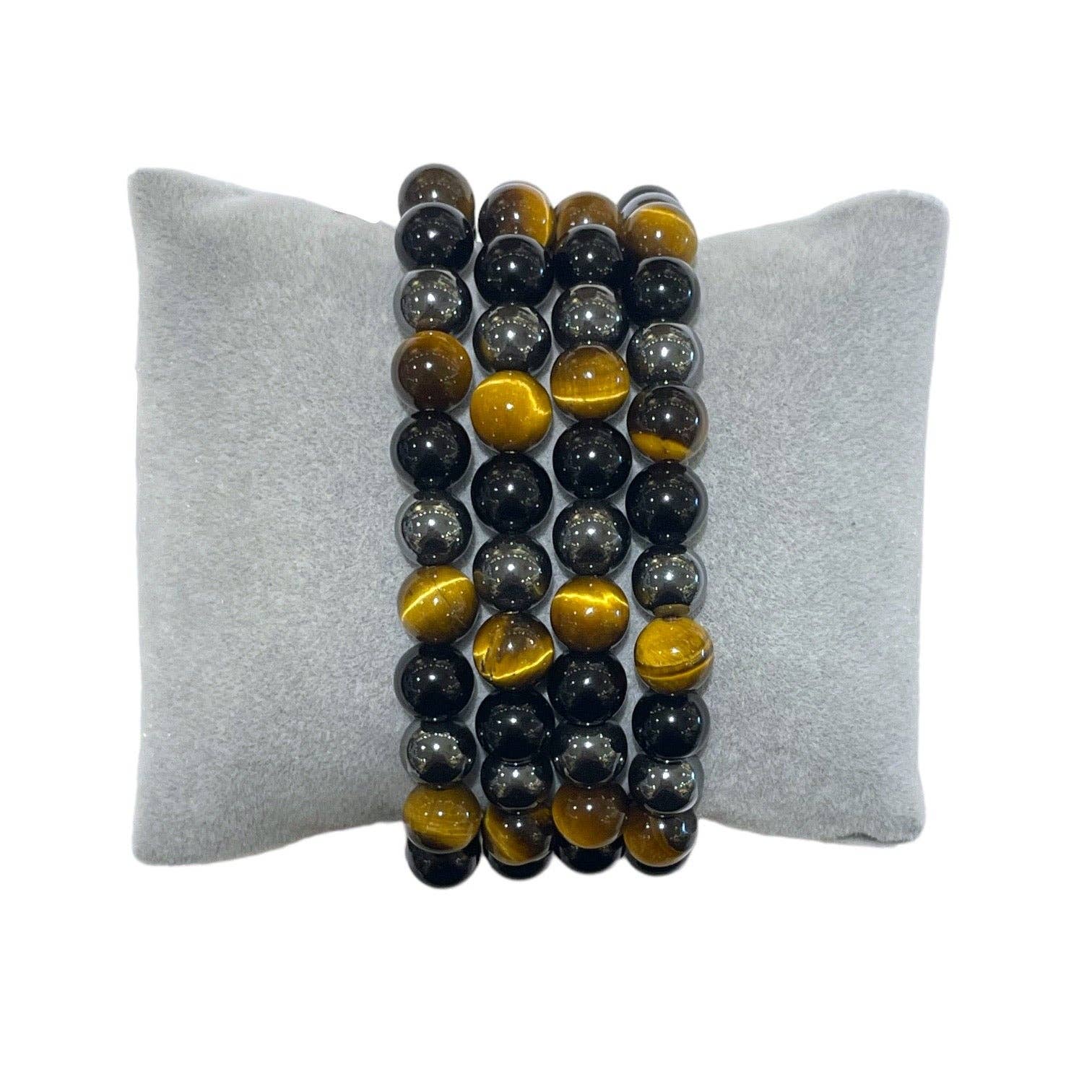 Foliesbijoux - Vente Bracelet de perles - Bracelet Triple Protection AA+0
