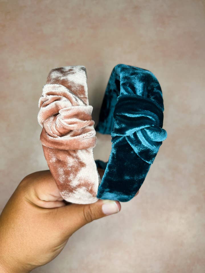 Velvet Knotted Headband for wholesale by TeachCreateExplore
