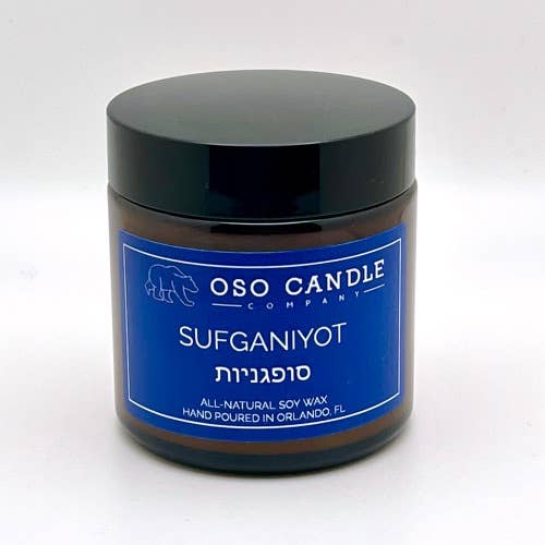 Oso Candle Company – Vela em jarro/copo por atacado – Sufganiyot | Vela perfumada de cera de soja0