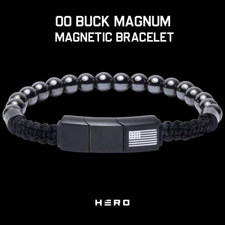 00 Buck Magnum Titanium Magnetic Bracelet : Helps Pair Veterans With A Service Dog Or Shelter Dog -Faire for wholesale by The Hero Company