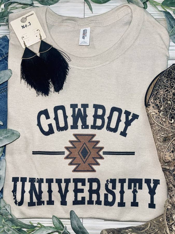 Cowboy University (Gildan T-Shirt) for wholesale by 1/2 Penny Wholesale