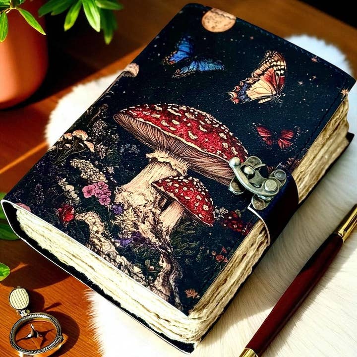 Diario in Pelle – Stampa Fungo 5x7 pollici 200 pagine per la vendita all'ingrosso da parte di Leatherooze