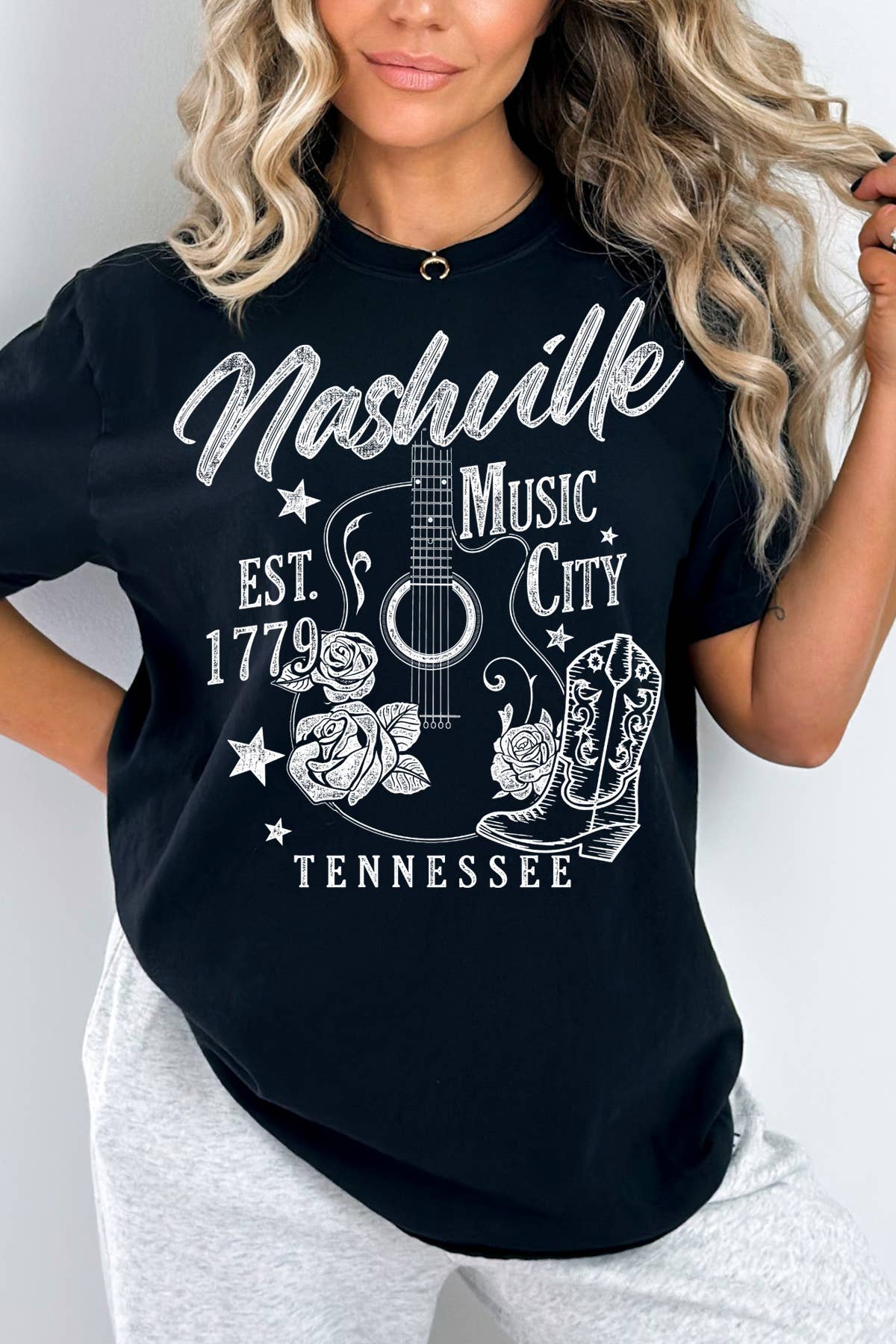 BouTeeQue Closet - Wholesale Screen Printed T-Shirt - Women's - BT1911 T Nashville0