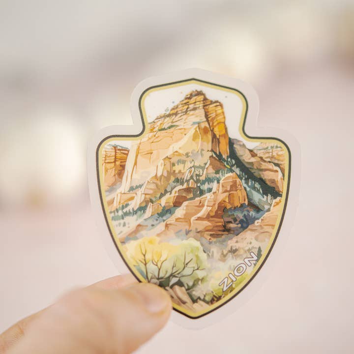 Savannah and James Co - Wholesale Sticker - Zion, National Park Vinyl Sticker, 3x3 in.2