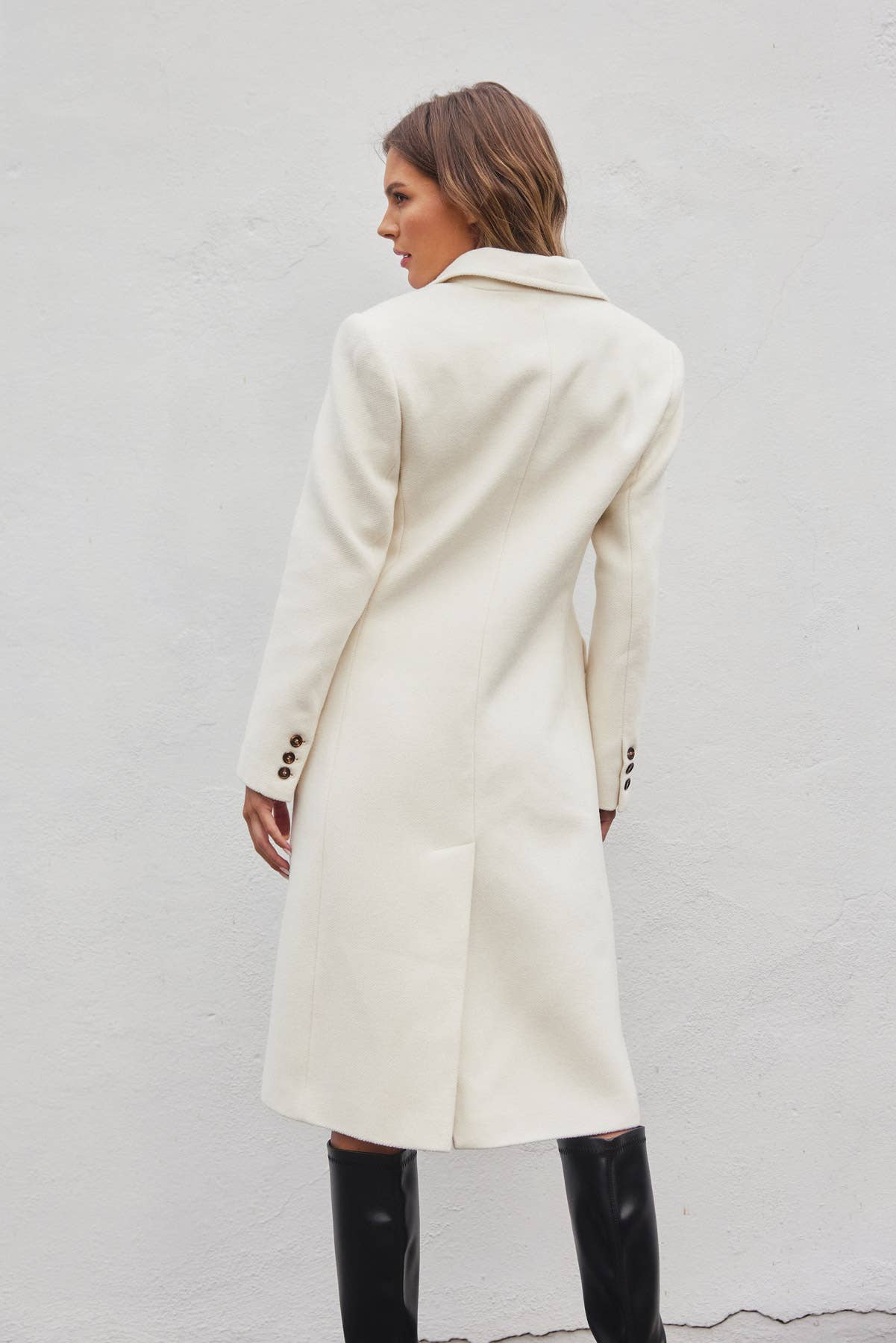 Dress Forum - Vente Manteau – femme - Manteau long en laine doux8