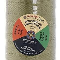Mandala Crafts – Engroshandel Tråd – Mandala Crafts Bonded Nylon Tråd til Syning Læder, Polstring, Jeans og Vævning Hår; Heavy-Duty