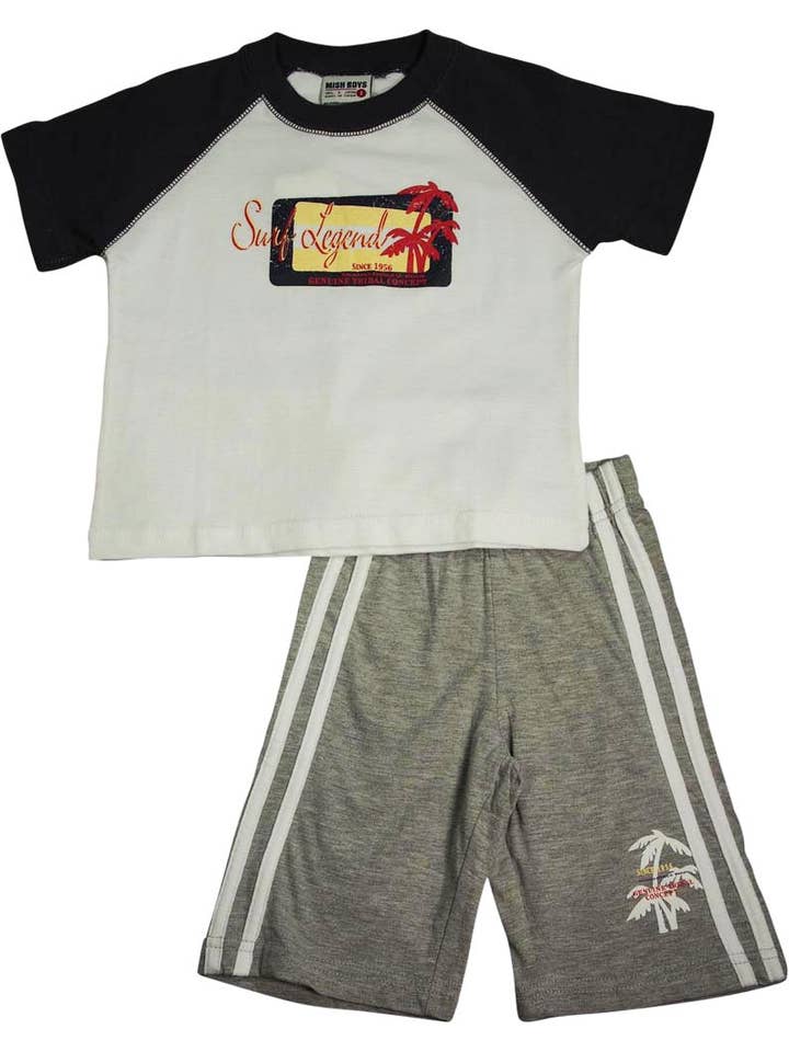 Eastern Off Price - Wholesale Top & Short Set - Kids - Mish Mish Baby Boy Infant Cotton Knit Short Sleeve Short Set10
