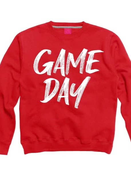 Rood Game Day Sweatshirt-pakket voor wholesale door Pink Dinosaur