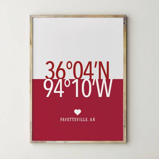 Fayetteville Arkansas Gave for engroshandel hos Pin Your Hearts