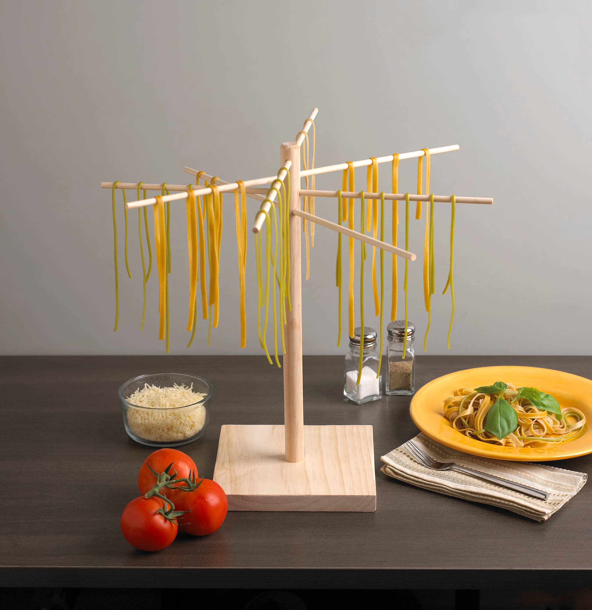 Fox Run Brands - Wholesale Pasta Maker - Fox Run Pasta Drying Rack, Wood, 17.5" x 17.5" x 16.5"4