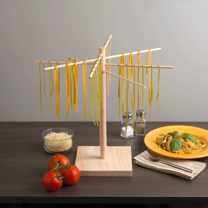 Fox Run Brands - Wholesale Pasta Maker - Fox Run Pasta Drying Rack, Wood, 17.5" x 17.5" x 16.5"4