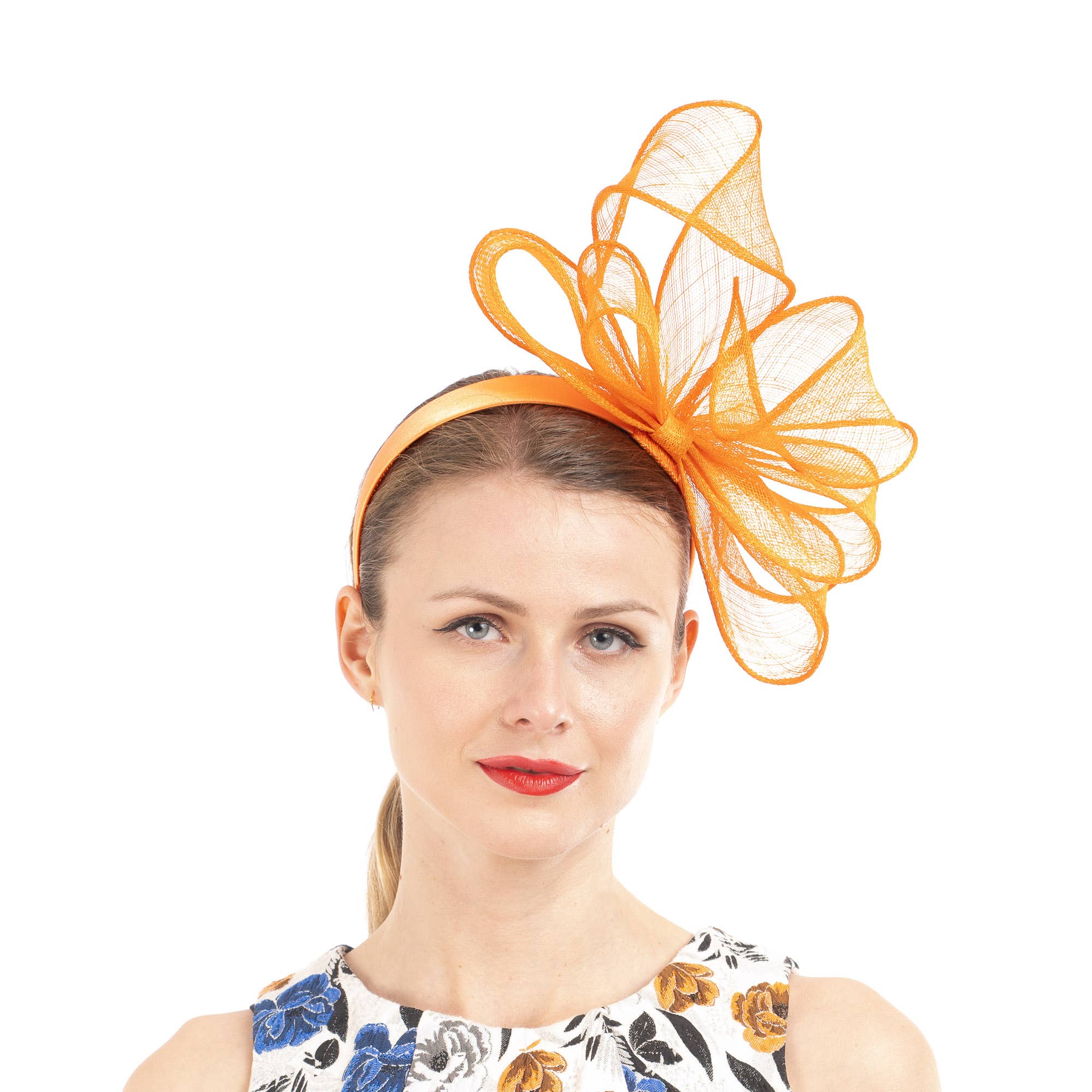 KaKyCo – wholesale Fascinator-hatt - Dam – Sinamay-loopfascinator på 2,5 cm hårband | 5938H7