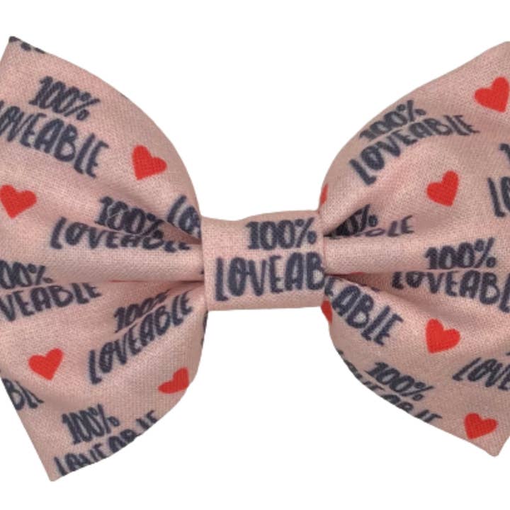 100% Loveable Dog Bow for wholesale by Cutie Pawtootie