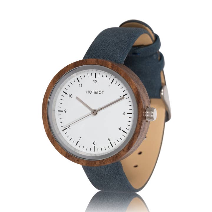 EMMA | Houten horloge voor dames | Veganistisch | Duurzaam | Zilver voor wholesale door HOT&TOT