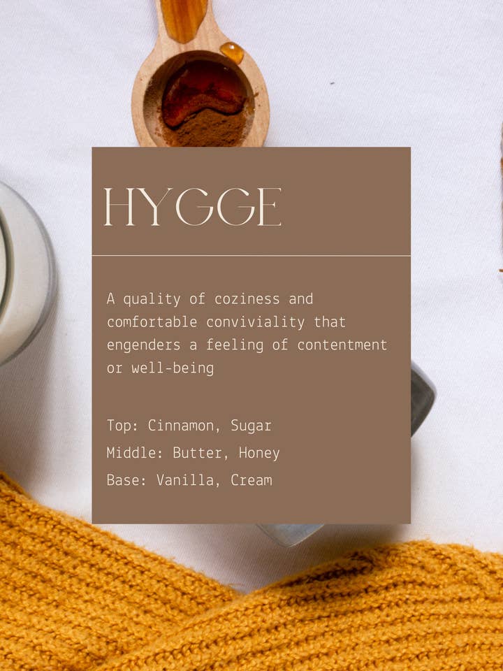 HYGGE for wholesale by ZERENITY CANDLE CO