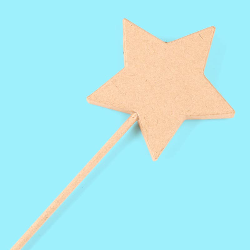 Factory Direct Craft – wholesale Craft supplies – Paper Mache Star Wand for Crafts, Costumes, and Decorations0