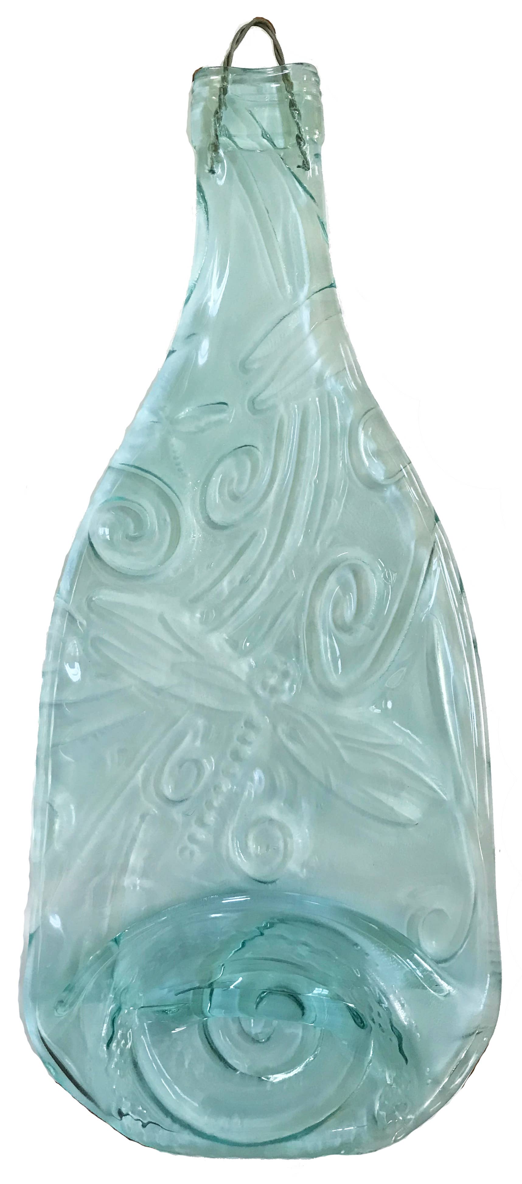 Wine Bottle Art - Wholesale Platter - Platter - Dragonfly Wine Bottle Cheese Platter2