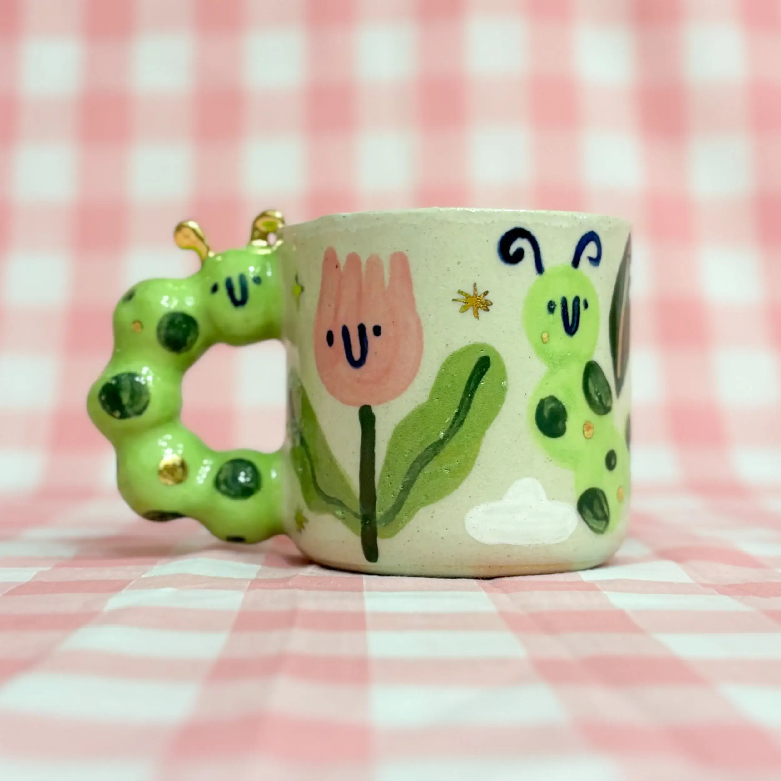Rosi Tooth - Wholesale Coffee Mug - Caterpillar Ceramic Mug3