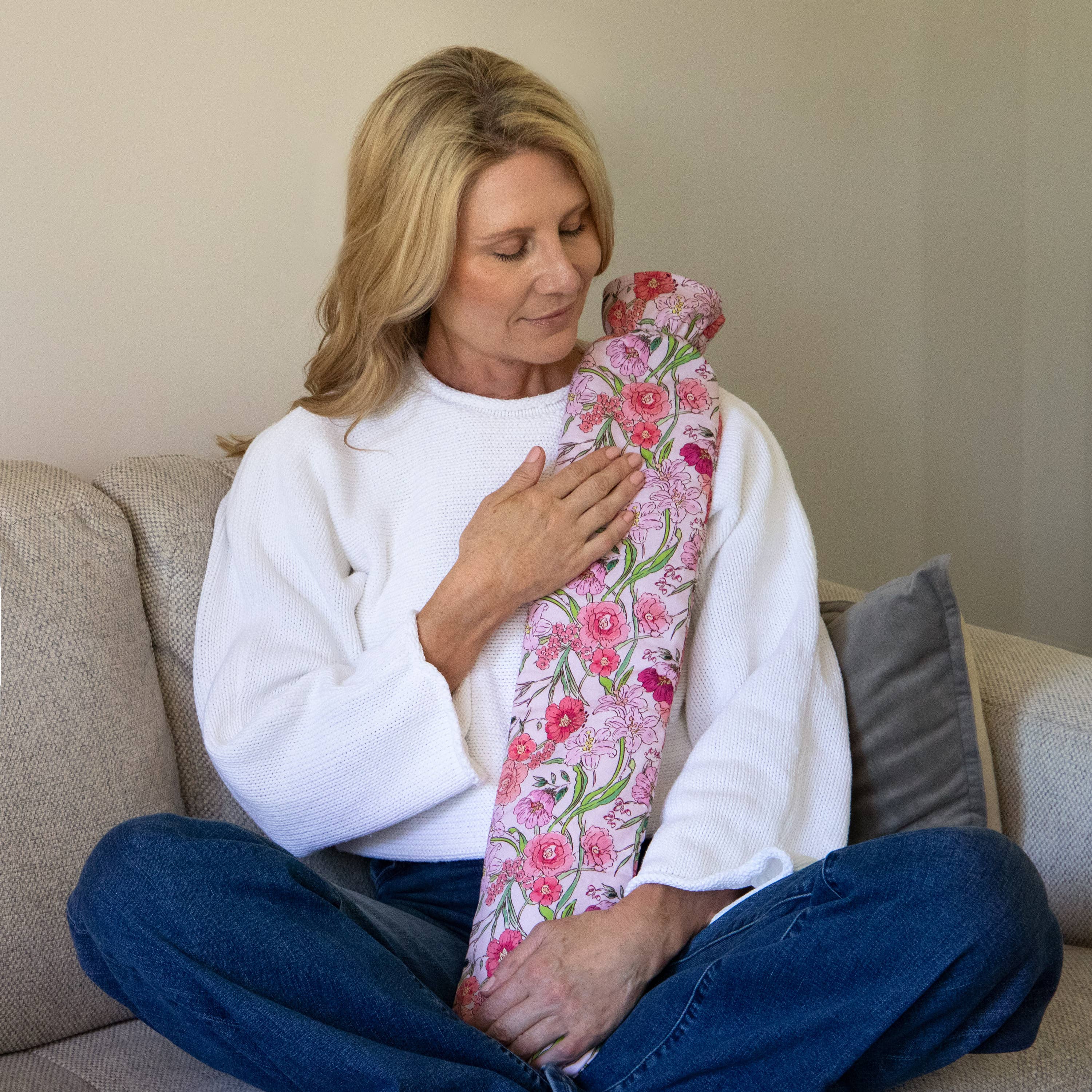 Tonic Australia - Wholesale Heating pad - Long Hot Water Bottle Fleur Rose1