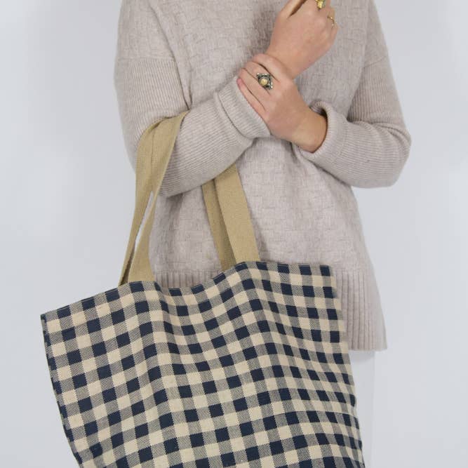Gingham Tote Assorted for wholesale on Faire
