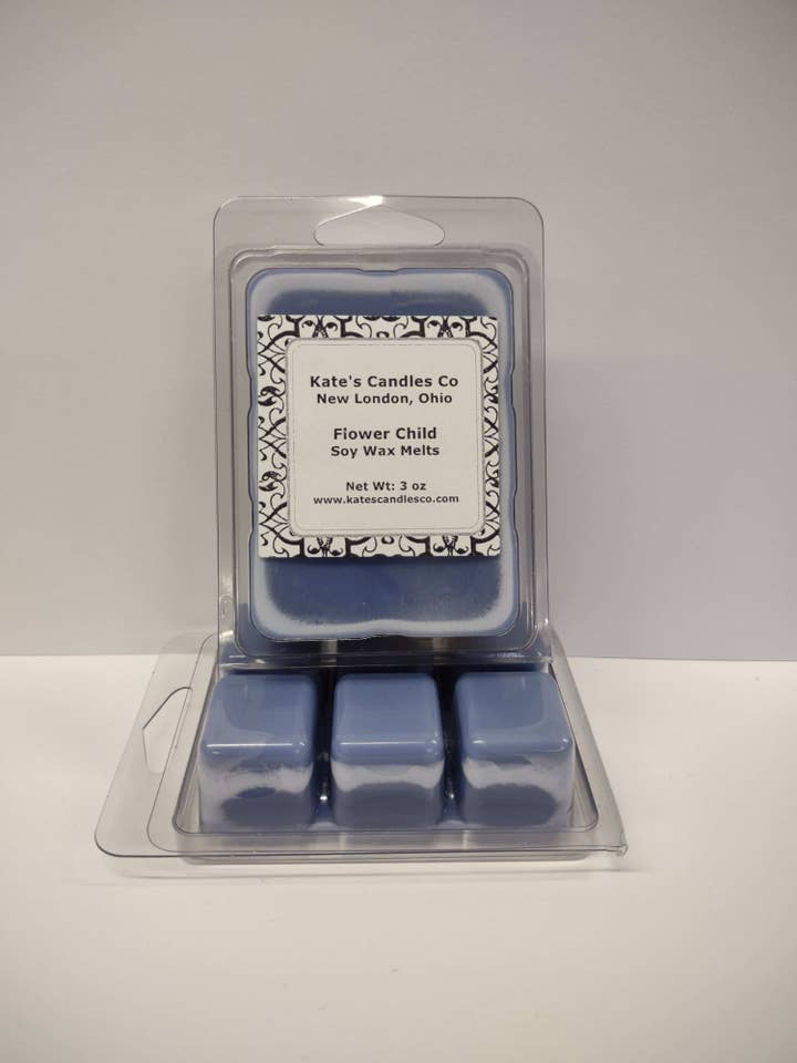 Fleur enfant cire de soja fond pour la vente par Kate's Candles co