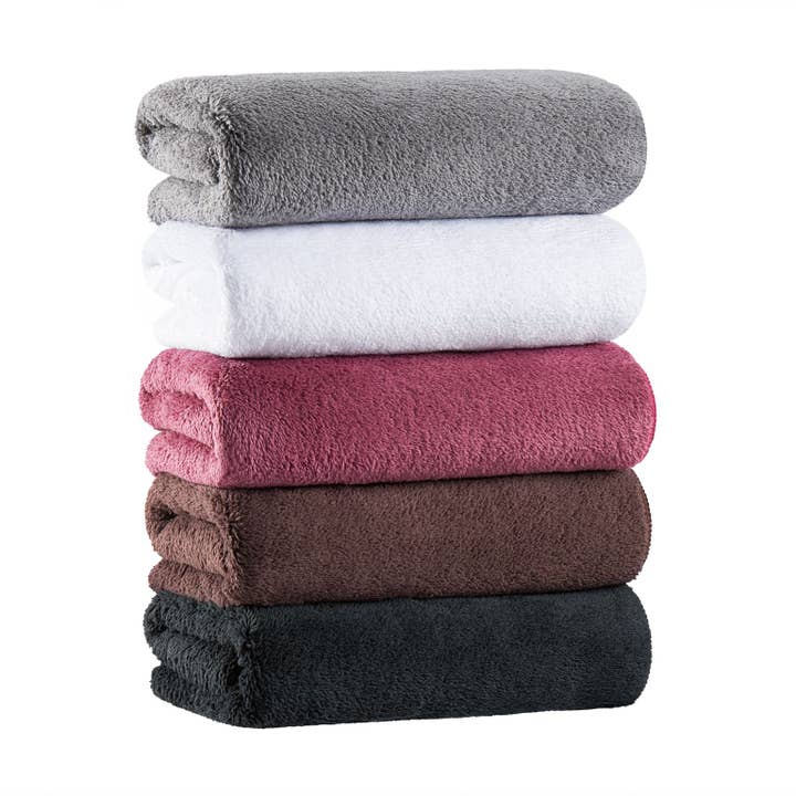 Arkwright Home - Wholesale Towel Set - Coral Fleece Microfiber Bleach-Safe Salon Towels-Pack of 10