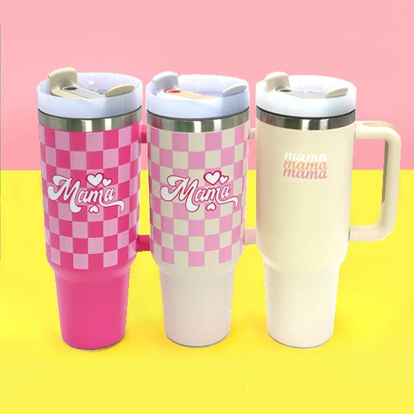 JOSSLYN by wall to wall - Vente Gourde/bouteille isotherme - Gobelet isotherme en acier inoxydable 40 oz avec anse - Modèle MAMA | JOSSLYN by wall to wall3