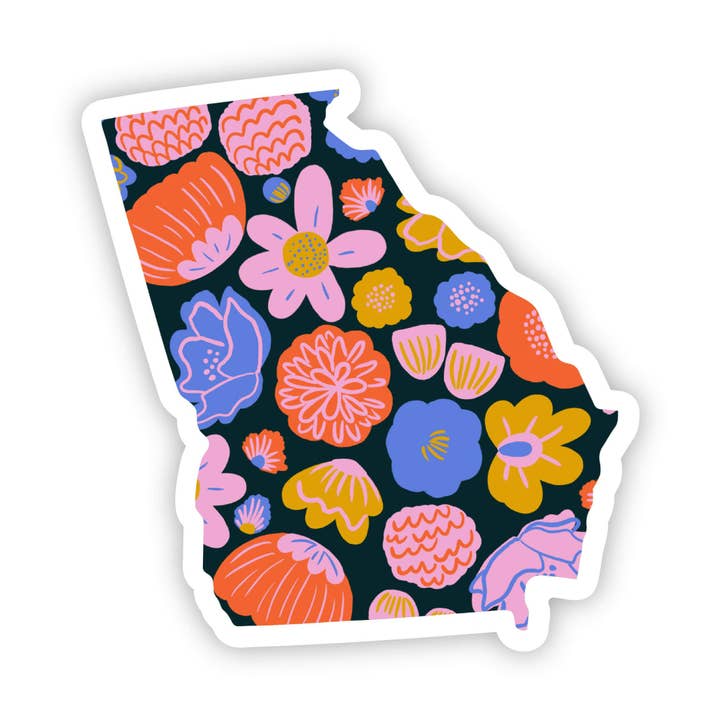 Georgia Sticker - Colorful Flower for wholesale by Big Moods